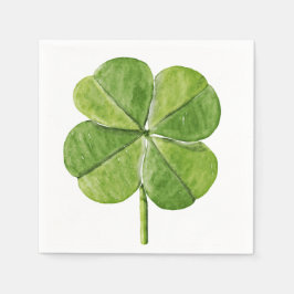 Guardanapo De Papel Homem de Shamrock, trevo de quatro folhas, verde p