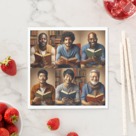 Guardanapo De Papel Homens e Livros