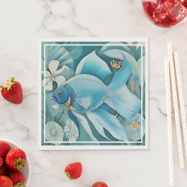 Guardanapo De Papel Homens-peixe (Mermen Napkins
)