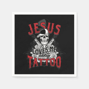Guardanapo De Papel Homens Tatuados Mulheres Jesus Me Ama E Minha Tatu