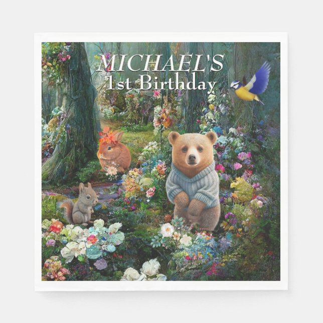 Guardanapo De Papel Honey Bunny e Boo Bear (Frente)