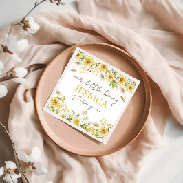 Guardanapo De Papel Honey Hive and Sunflower Party Napkins