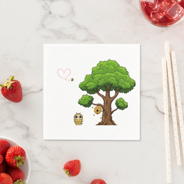Guardanapo De Papel Honeybee Chá de fraldas Paper Napkins (Insitu)
