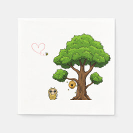 Guardanapo De Papel Honeybee Chá de fraldas Paper Napkins