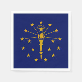 Guardanapo De Papel Hoosier Flag, Flag of Indiana