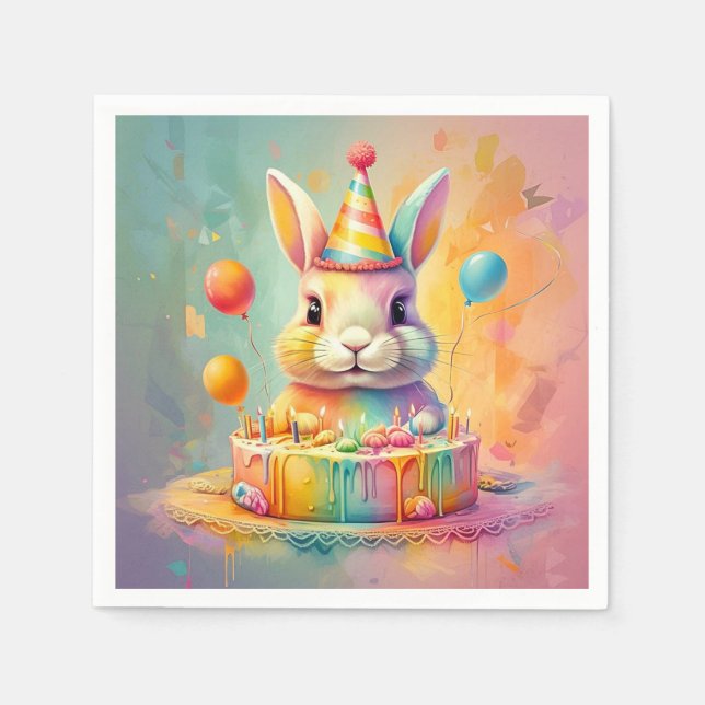 GUARDANAPO DE PAPEL " HOPPY BIRTHDAY DELIGHT " (Frente)