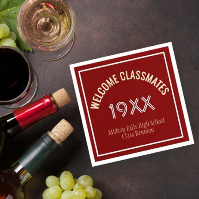 Guardanapo De Papel Hora da Reunião! Reunião de Classe Personalizada N (Criador carregado)