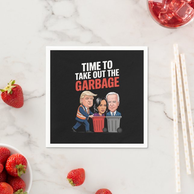 Guardanapo De Papel Hora De Despejar O Lixo (Insitu)