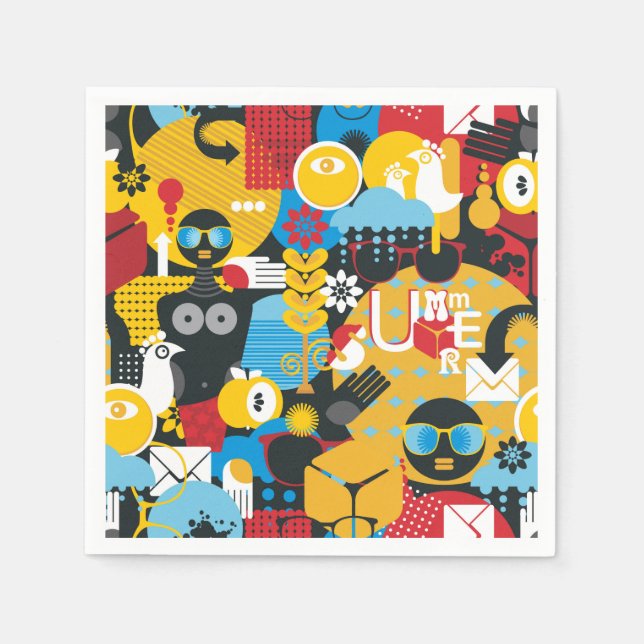 Guardanapo De Papel Hora de Verão (Frente)