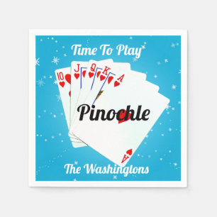 Guardanapo De Papel Hora divertida de jogar     PinochlePaper Plate Na