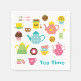 Guardanapo De Papel Hora do Chá