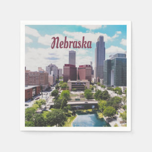 Guardanapo De Papel Horizonte de Nebraska City Omaha