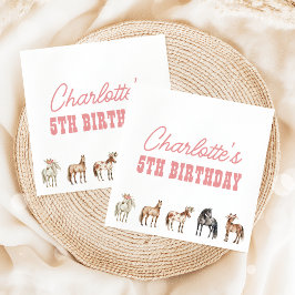 Guardanapo De Papel Horse Birthday Pony Party Napkins