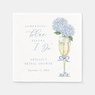 Guardanapo De Papel Hortênsia Azul Algo Azul Personalizado