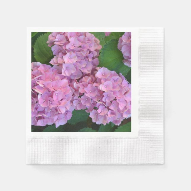 Guardanapo De Papel Hortensia Elegante e russa Hydrangea macrophylla (Frente)