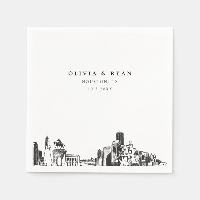 Guardanapo De Papel Houston Wedktail Napkin (Frente)