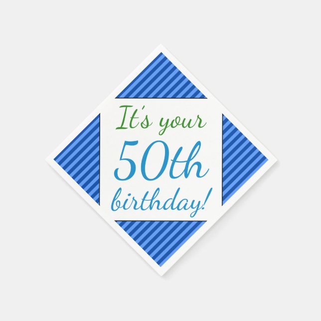 Guardanapo De Papel Humble 50th Birthday Paper Napkins (Canto)