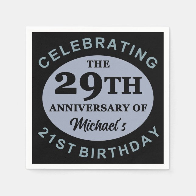 Guardanapo De Papel Humor de 50º Aniversário Personalizado (Frente)