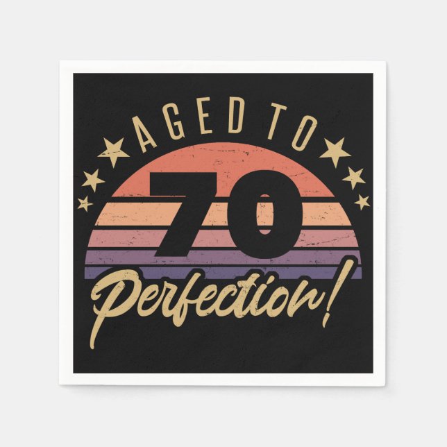 Guardanapo De Papel Humor de Aniversário de 70 (Frente)
