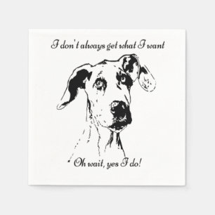 Guardanapo De Papel Humor estragado do animal de estimação do cão d