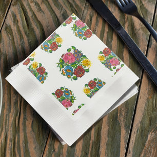 Guardanapo De Papel Húngaro Floral - kocsai motifs