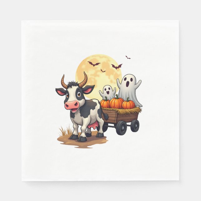Guardanapo De Papel Hunted Hayride Cow (Frente)