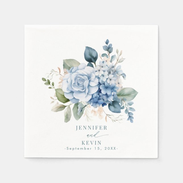 Guardanapo De Papel Hydrangea Wedding (Frente)