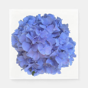 Guardanapo De Papel Hydrangeas florais elegantes de periguito azul