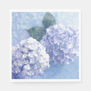 Guardanapo De Papel Hydrangeas Guardanapo-Azuis de papel
