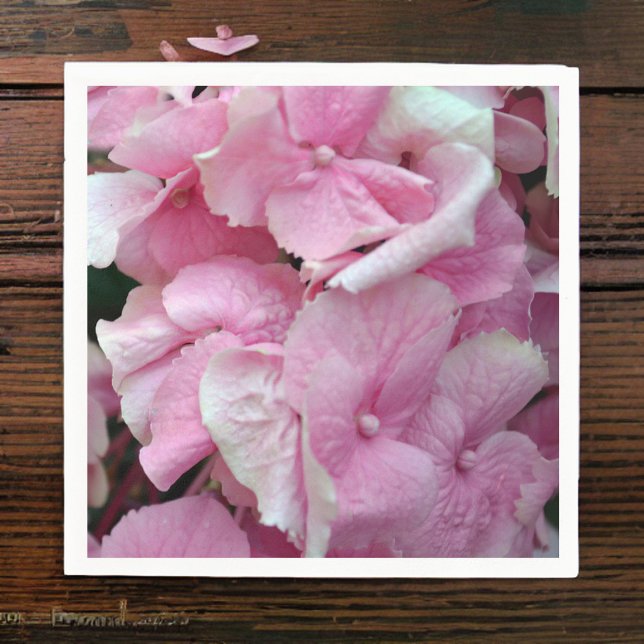 Guardanapo De Papel Hydrangeas Napkins Muito Rosa (Criador carregado)