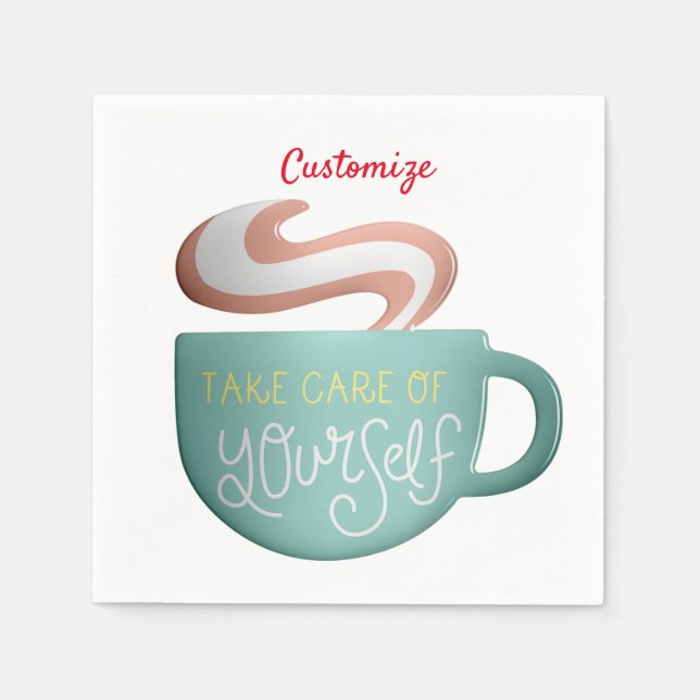 Guardanapo De Papel Hygge Drink Self-Care Thunder_Cove (Frente)