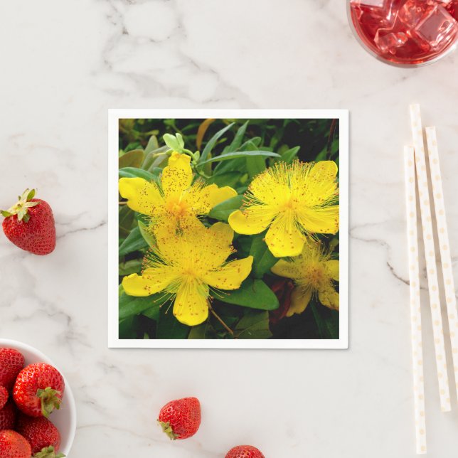 Guardanapo De Papel Hypericum calycinum Paper Napkins (Insitu)