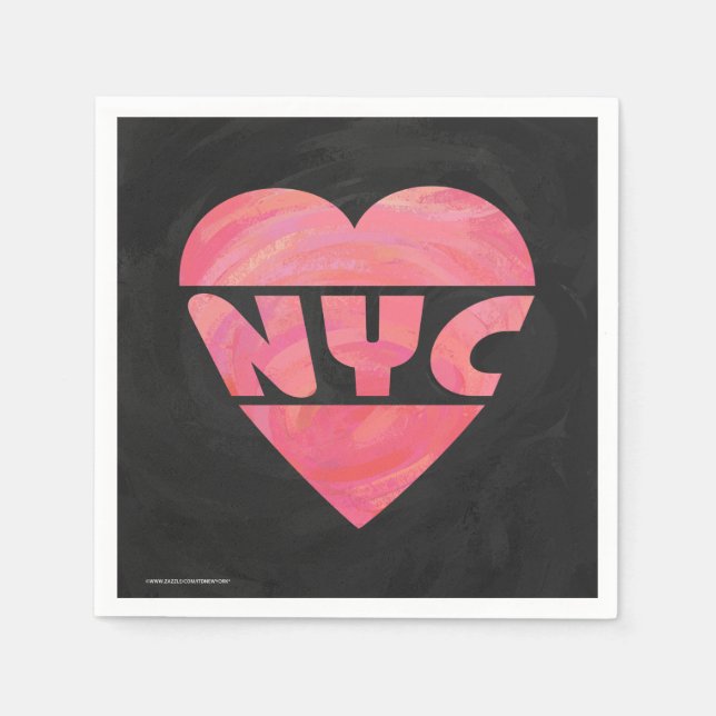 Guardanapo De Papel I Heart NYC (Frente)