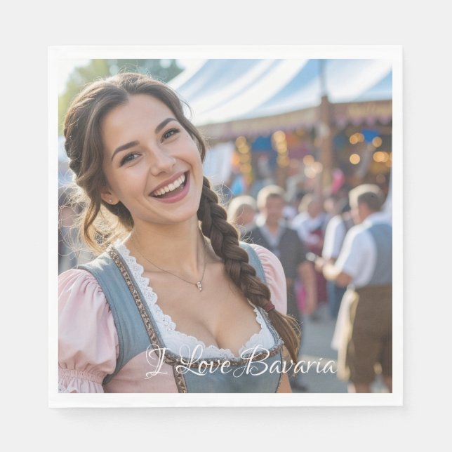 GUARDANAPO DE PAPEL I LOVE BAVARIA (Frente)