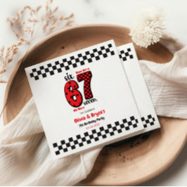 Guardanapo De Papel I Was 6, Now I’m 7 – Twin 7th Birthday for Kids