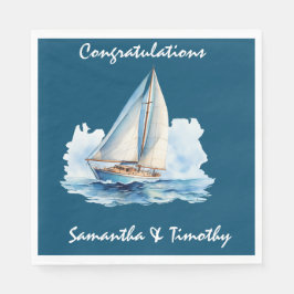 Guardanapo De Papel Iate temido, Parabéns Náutico