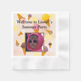 Guardanapo De Papel ice cream summer party photo