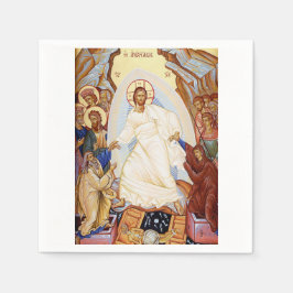 Guardanapo De Papel Ícone Ortodoxo da Ressurreição da Anastasis