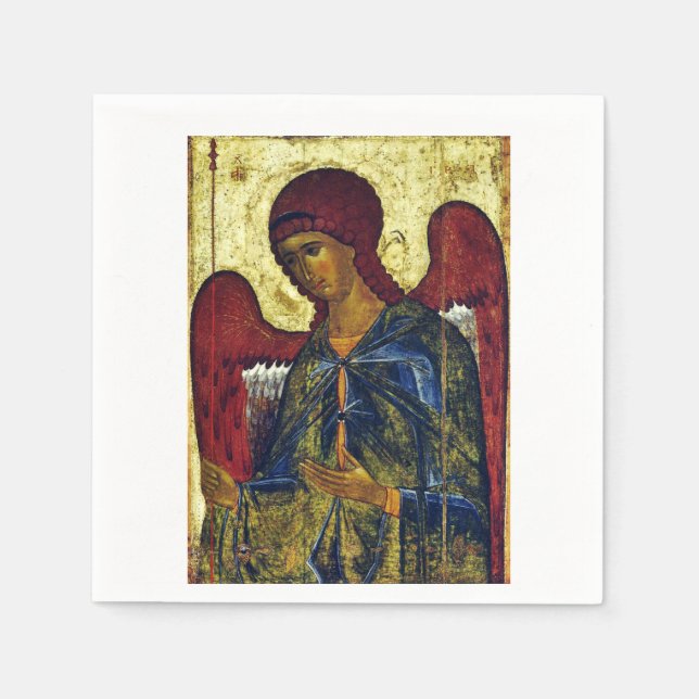 Guardanapo De Papel Ícone Ortodoxo do Santo Anjo Gabriel (Frente)