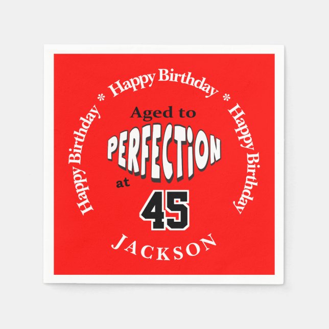 Guardanapo De Papel Idade para a Perfecção à 00ª (Frente)