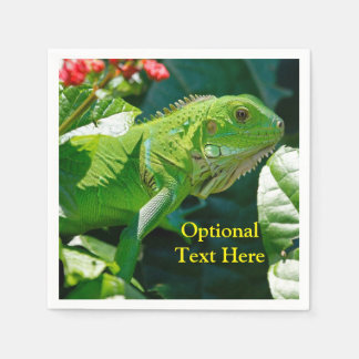 Guardanapo De Papel Iguana Lizard Verde Personalizada
