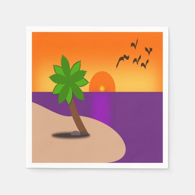 GUARDANAPO DE PAPEL ILHA TROPICA (Frente)