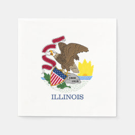Guardanapo De Papel Illinoisan Flag, Flag of Illinois
