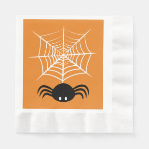 Guardanapo De Papel Ilustração Assustadora de Aranha de Halloween