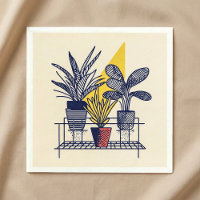Ilustração das plantas de caserna botânica moderna