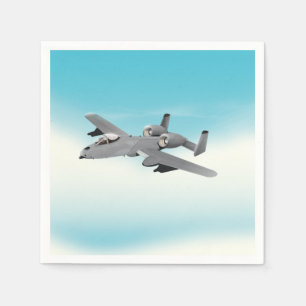 Guardanapo De Papel Ilustração de Avião Militar A10