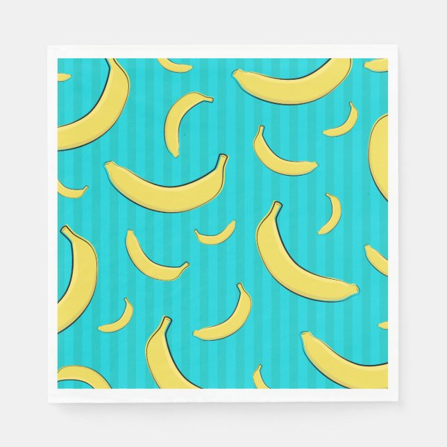 Guardanapo De Papel Ilustração de Banana (Frente)