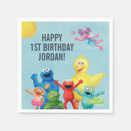 Guardanapo De Papel Ilustração de Caractere de Rua Sésamo