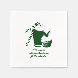 Guardanapo De Papel Ilustração de inverno
