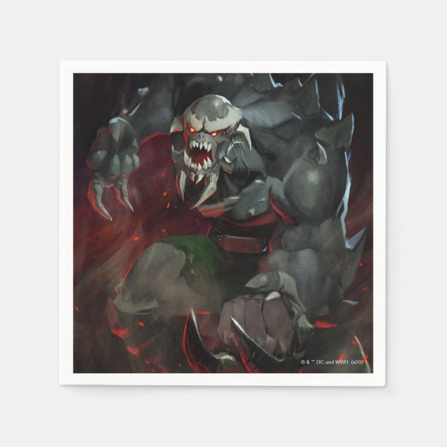 Guardanapo De Papel Ilustração do Juízo Final da Crise Infinita (Frente)